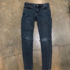 free people skinny jeans with rips